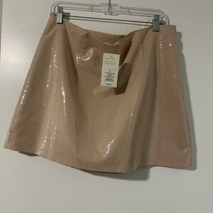 NWT Size 14 Women’s Sequined Beige Skirt